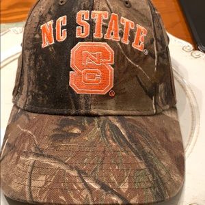 NC State Camo adjustable cap